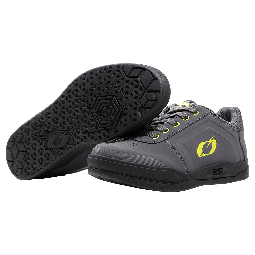 Zapatillas O'NEAL PINNED SPD V.22 Gris/Neon Yellow - The Bike Project Bnh 23