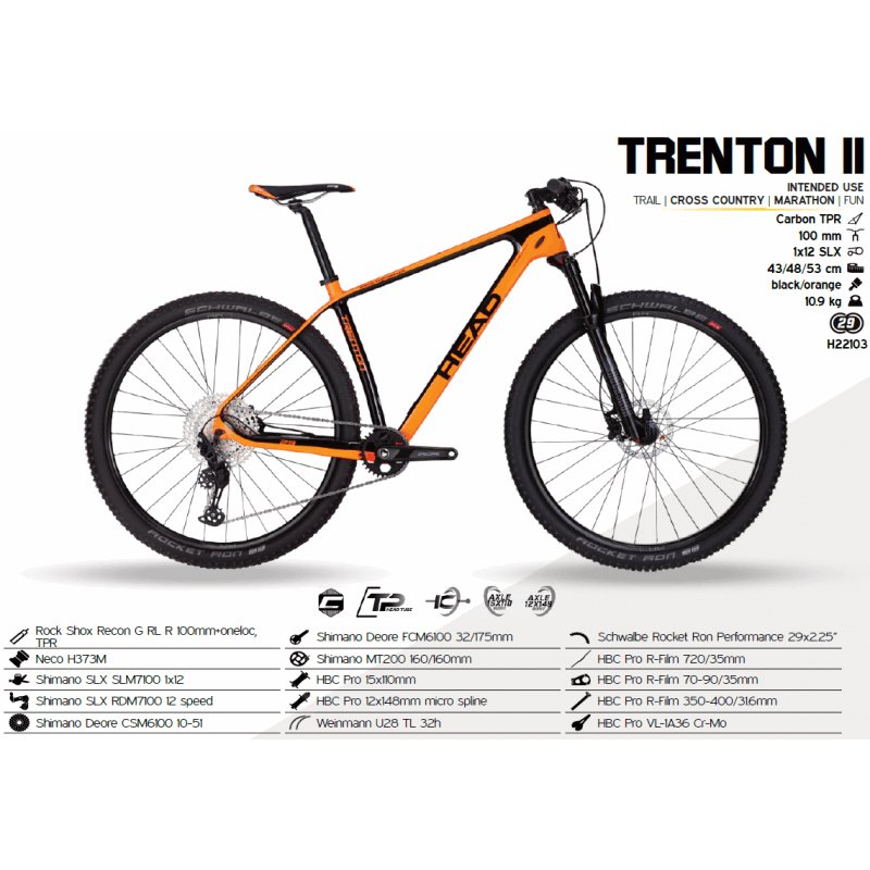 Bicicleta de carbono Head Trenton II - The Bike Project Bnh 23